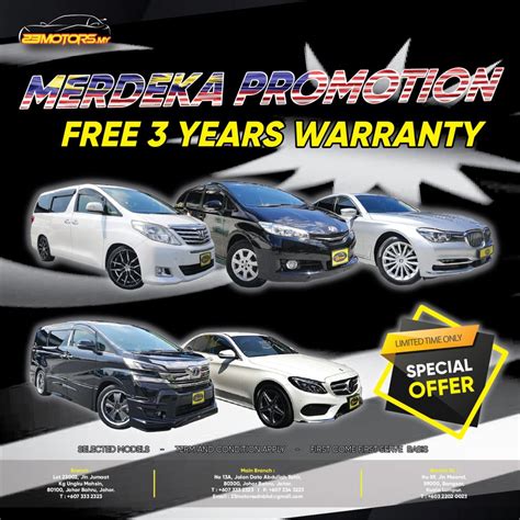 Malaysia 62nd National Day Promotion | 23Motors