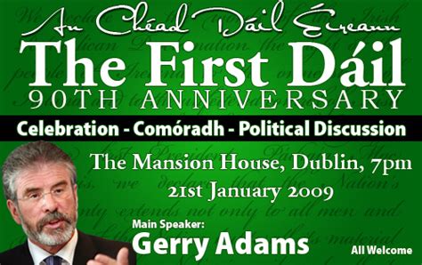 90th Anniversary of the first Dáil Éireann January 21st, 1919 : First Dáil