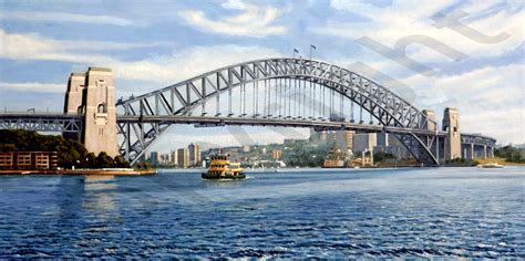 Sydney Harbour Bridge - Steve Leadenham Transport Art