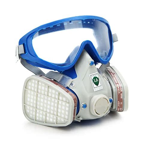 Gas Comprehensive Cover Paint Chemical Mask & Goggles Pesticide Dustproof Fire Escape respirator ...