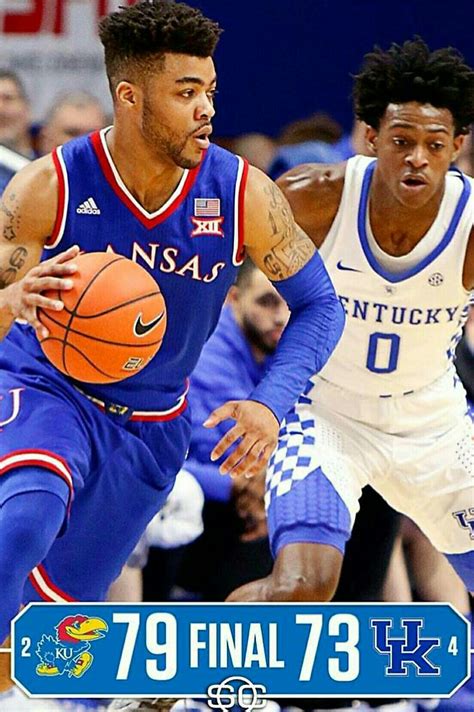 Kansas Jayhawks win over Kentucky 79-73, January 2017 | Kansas jayhawks ...