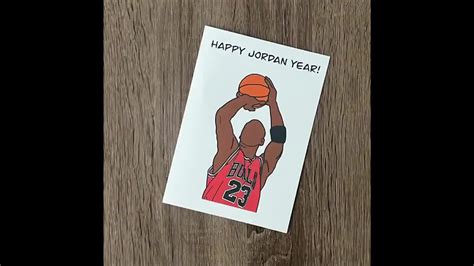 Michael Jordan Card/Michael Jordan Birthday Card/Father's Day Card ...