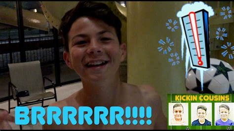 BRRR!!! FREEZING COLD SOCCER SWIMMING POOL CHALLENGE!!! - YouTube