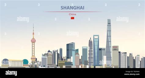 Skyline shanghai beautiful Stock Vector Images - Alamy