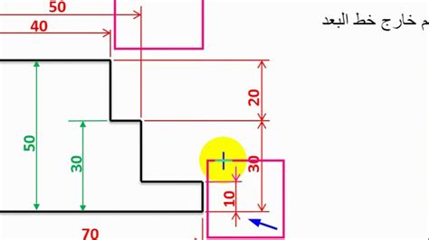 رسم هندسي: طرائق وقواعد كتابة الابعاد على الرسم - YouTube