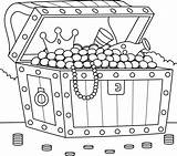 Big Treasure Chest Coloring Page For Kids 6823360 Vector Art At Vecteezy sketch template