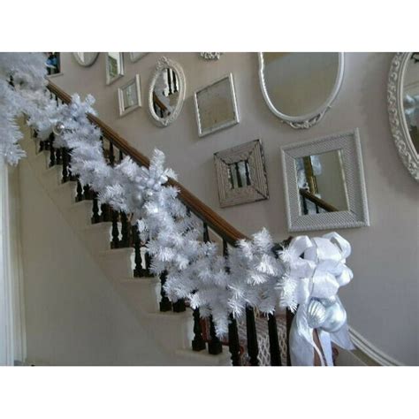 9' x 8" Artificial Christmas White Garland - Walmart.com - Walmart.com