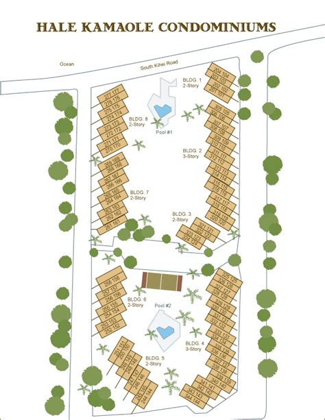 Hale Kamaole condo information, grounds maps, amenities