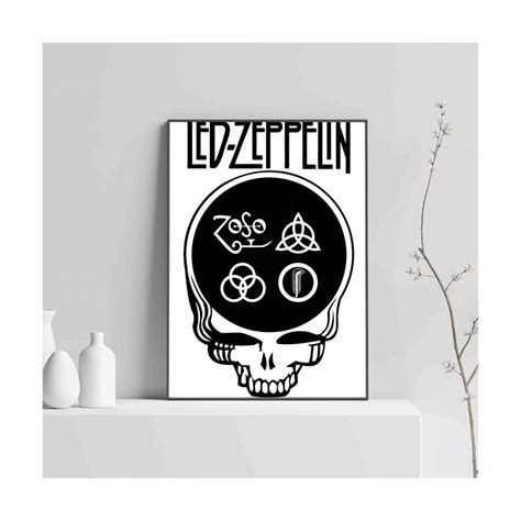 Led Zeppelin Skull Logo Poster - Poster Art Design