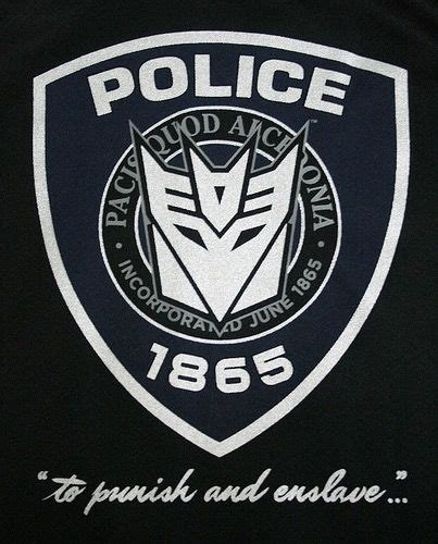 Transformers Decepticon Barricade Police Decal To Punish Enslave Clock | ubicaciondepersonas ...