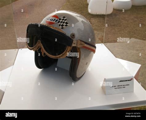 2016 Goodwood Festival of Speed UK - CAN-AM Bruce McLaren race helmet 1966 Stock Photo - Alamy