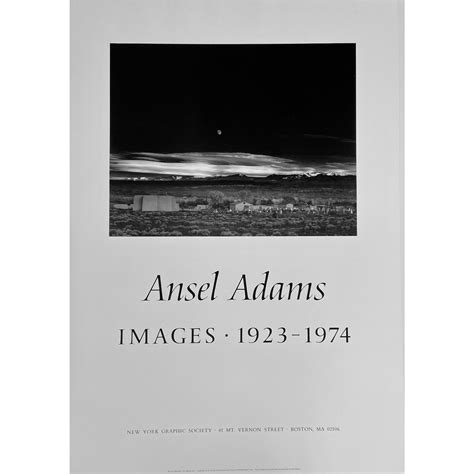 1980s Ansel Adams New York Graphic Society Poster | Chairish