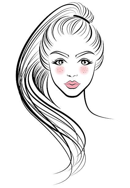 Black Hair Ponytail Clip Art, Vector Images & Illustrations - iStock