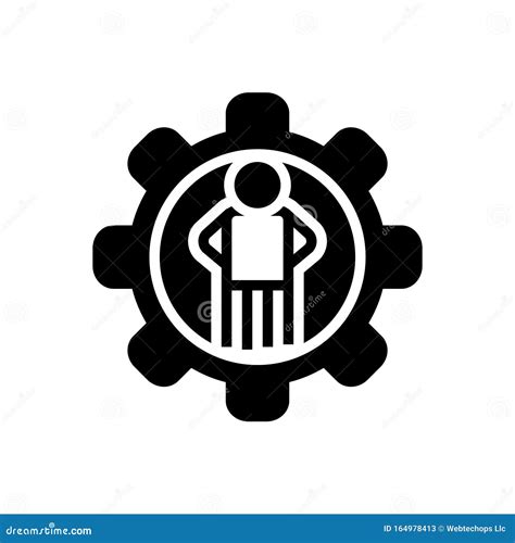 Black Solid Icon For Competence, Competency And Mightiness Stock Image | CartoonDealer.com ...