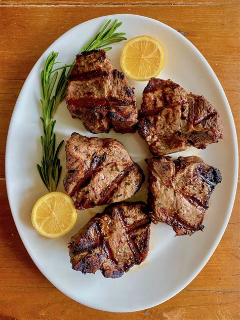 Lamb Loin Chops with Lemon and Garlic - Marilena's Kitchen