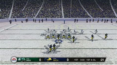 NCAA Football 09 Sports Gameplay - MSU Mascot Play - IGN