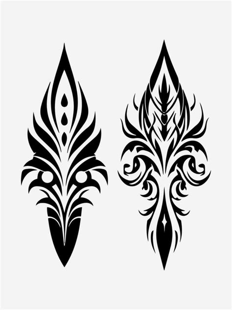 tribal tattoo design element 25281308 Vector Art at Vecteezy