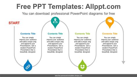 Curved Line PowerPoint Diagram - Powerpoint and google slides ...