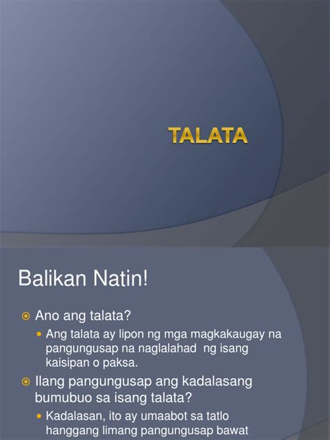 halimbawa ng talata - philippin news collections