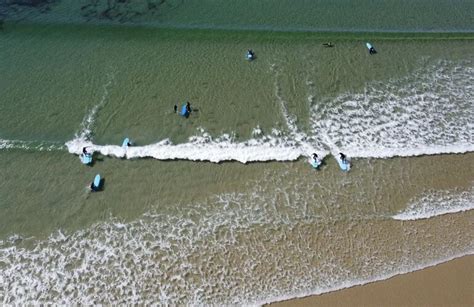 Surf lesson at Dunnet beach, Scotland