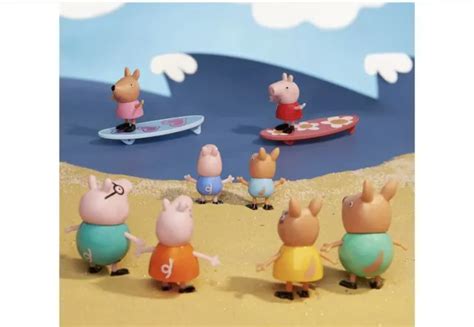 PEPPA PIG KYLIE kangaroo Family Figure Camper Van Holiday Playset New Toy Bundle £29.99 ...