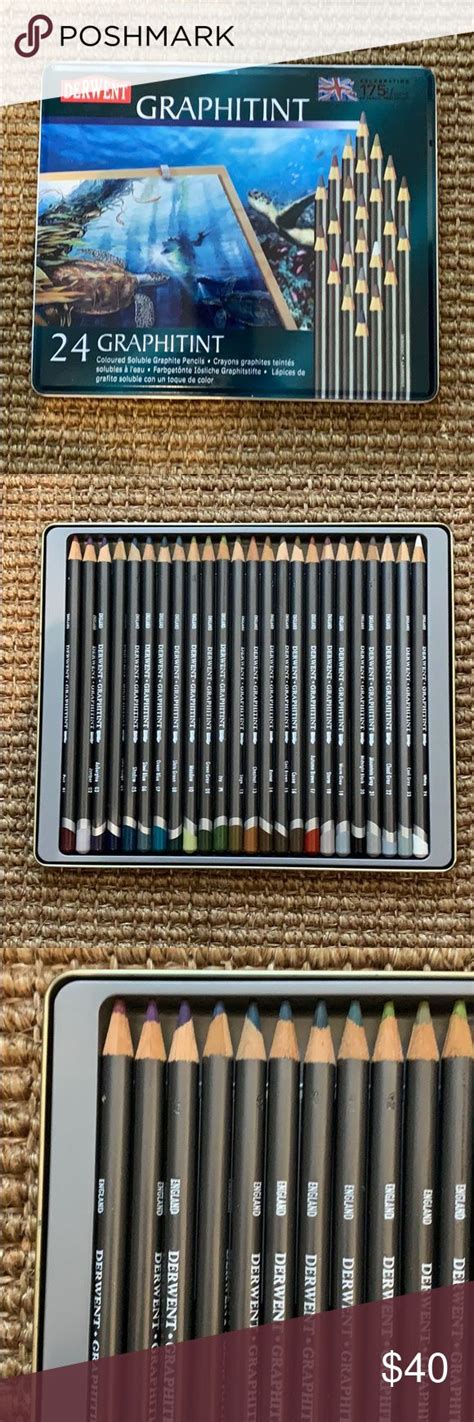 DERWENT GRAPHITINT PENCILS SET OF 24 | Derwent, Graphite pencils, Pencil