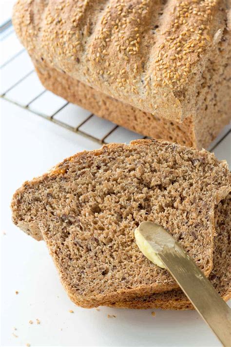 Whole Grain Spelt Bread Recipe with Flax and Sesame » LeelaLicious