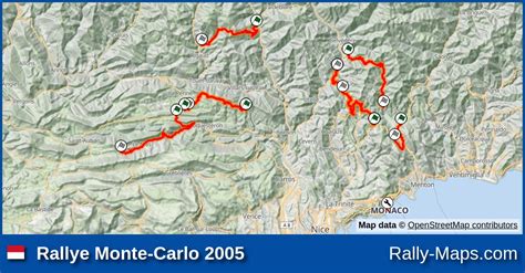 Maps | Rallye Monte-Carlo 2005 [WRC] | Rally-Maps.com