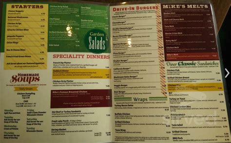 Mike's Place Family Restaurant menus in Oshkosh, Wisconsin, United States