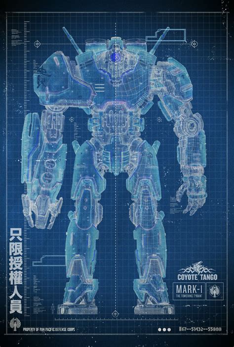 Pacific Rim Jaeger Blueprints