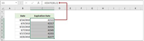 How to calculate expiration dates in Excel?