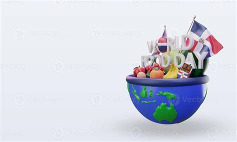 3d World Food Day Dominican Republic rendering right view 11473812 ...