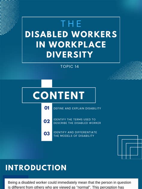 Disabled Workers in Workplace Diversity | PDF | Disability | Employment