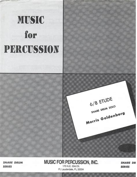 6/8 Etude Snare Drum Solo, Goldenberg