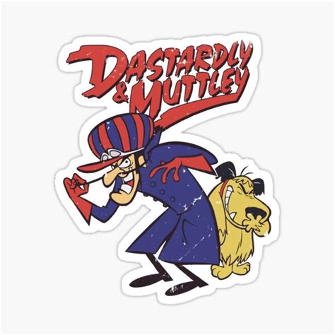 Dastardly Muttley Stickers | Redbubble