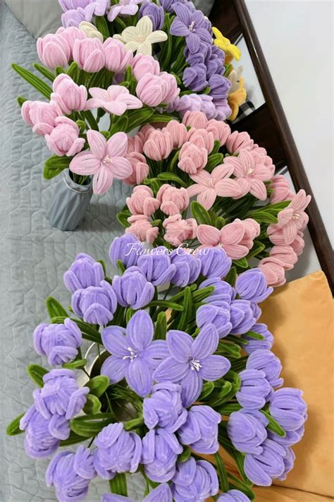 Purple tulips and pink tulips are my best-sellers (pretty flowers for making bouquets for him/h ...