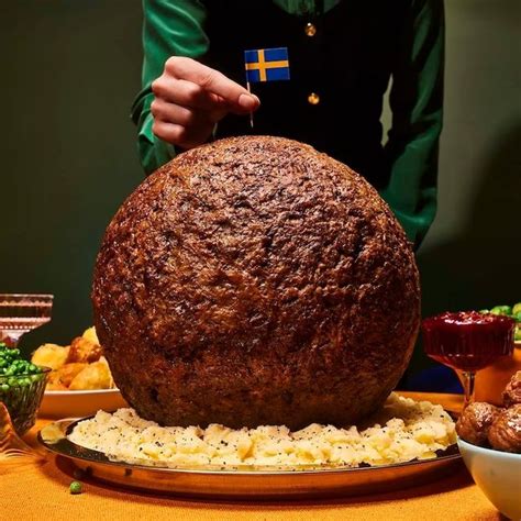 IKEA Just Unveiled A Massive, Turkey-Sized Swedish Meatball