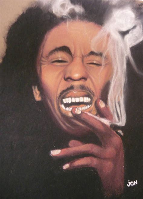 Smoking Weed Drawing by John Richardson | Saatchi Art