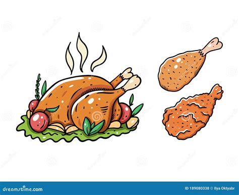 Chicken Leg Cartoon