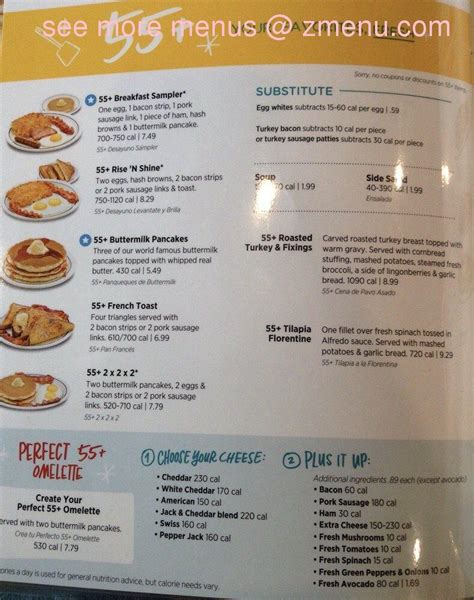 Online Menu of IHOP Restaurant, Wood Village, Oregon, 97060 - Zmenu