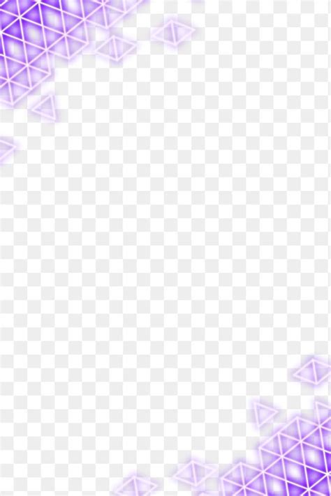 Geometric purple neon border design element | free image by rawpixel.com / Mind | Neon png ...