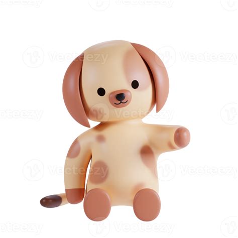 Cute Dog 3D Render Illustration 27386274 PNG