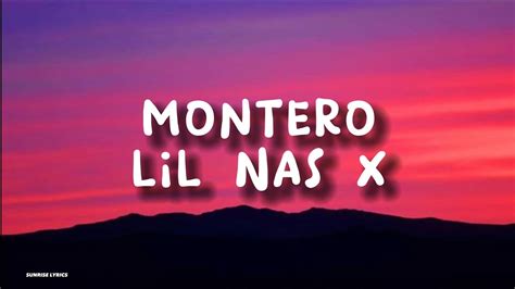 Lil Nas X - Montero (lyrics) - YouTube