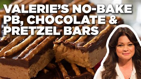 Valerie Bertinelli's No-Bake PB, Chocolate & Pretzel Bars | Valerie's Home Cooking | Food ...