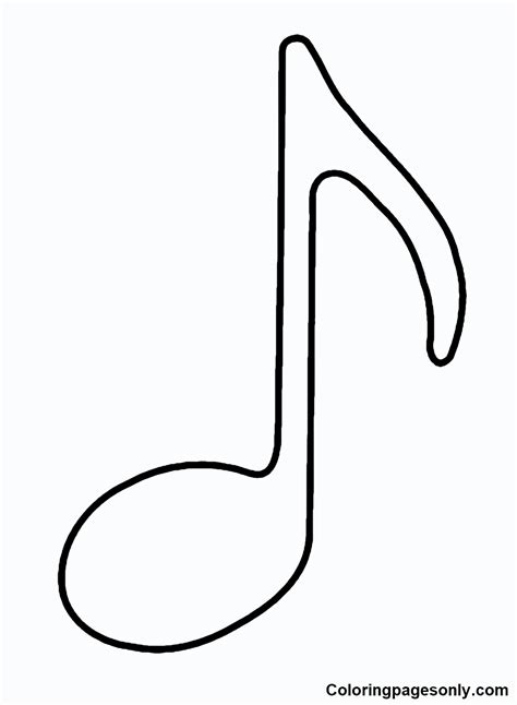 Music Notes Coloring Pages Printable for Free Download