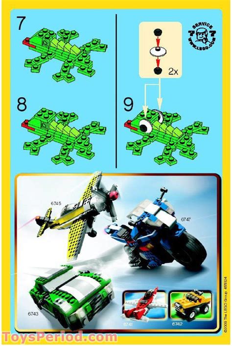 Green Lizard Free Instruction Page 2 | Lego, Lego diy, Lego design