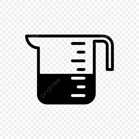 Lab Chemicals Silhouette PNG Free, Measurement Glass Glyph Icon Illustration Solid Color Vector ...