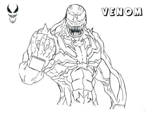 Coloring Page Venom - Lets Coloring Together