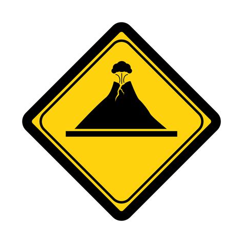 Volcano safety sign and symbol graphic design vector illustration 8685686 Vector Art at Vecteezy