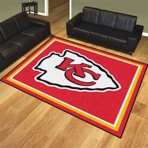 Kansas City Chiefs Area Rug Football Area Rug Floor Decor | Custom area ...